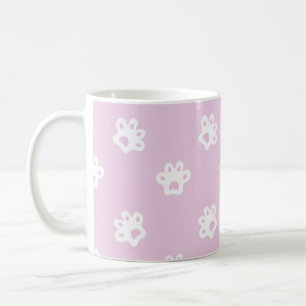 lieve kattenpootjes patroon koffiemok