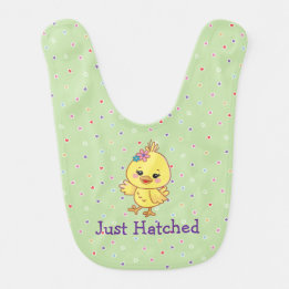 Lieve Kawaii Baby Kuiken Persoonlijke Groene Baby Slabbetje