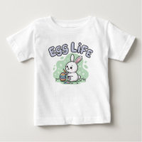 Lieve Kawaii Ei Leven Konijn Illustratie