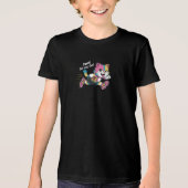 Lieve Kawaii Gelukkige Karakter T-Shirt: Whimsisch Tri-Blend Shirt (Voorkant)
