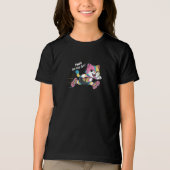 Lieve Kawaii Gelukkige Karakter T-Shirt: Whimsisch Tri-Blend Shirt (Voorkant)