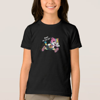 Lieve Kawaii Gelukkige Karakter T-Shirt: Whimsisch Tri-Blend Shirt