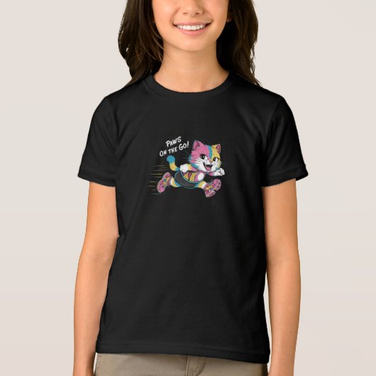 Lieve Kawaii Gelukkige Karakter T-Shirt: Whimsisch Tri-Blend Shirt (Voorkant)