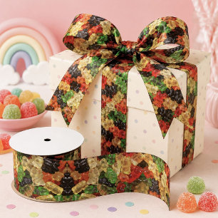 lieve kawaii snoepjes kleurrijke gelatine snoepbee satijnen lint