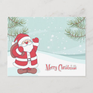 Lieve Kerst Cartoon Ansichtkaart Feestdagenkaart