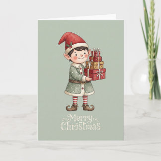 Lieve Kerst Elf Kaart