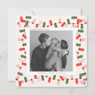 Lieve Kerst Familie Foto kerst vakantie ansichtkaa Feestdagenkaart