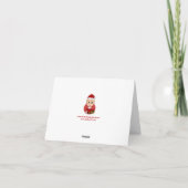 Lieve Kerst jongenscartoon kaart (Achterkant)
