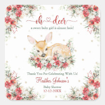Lieve Kerst O Herten Baby Shower