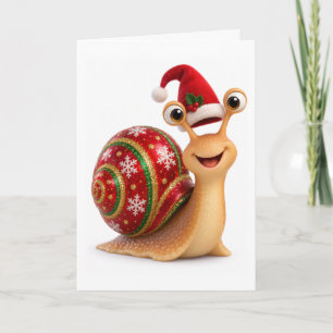 Lieve Kerst Slakkenpost Vakantiewenskaart Kaart