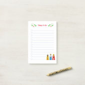 Lieve kerst Wijze Mannen Dingen Te Doen Post-it No Post-it® Notes (Op bureau)