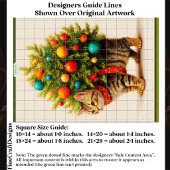 Lieve Kerstboom Kat/Kittens FN8L Decoupage Tissuepapier