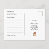 Lieve kerstbrief Vrolijke kerstboom Briefkaart (Achterkant)