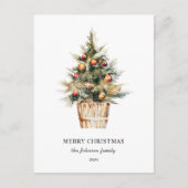 Lieve kerstbrief Vrolijke kerstboom Briefkaart (Voorkant)