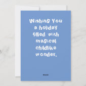 Lieve Kerstelf Feestdagenkaart (Achterkant)