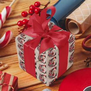 Lieve Kerstelf Feestelijke Letter C Cadeaupapier