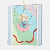 Lieve Kerstelf Keramisch Ornament (Links)