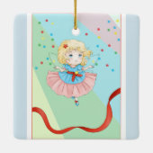 Lieve Kerstelf Keramisch Ornament (Achterkant)