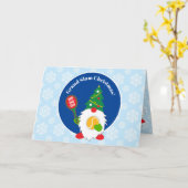 🎾Lieve Kerstelf met tennisbal  Kaart (Gele Bloem)