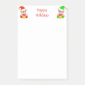Lieve Kerstelfjes op Wit Post-it® Notes (Voorkant)