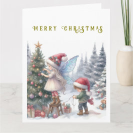 Lieve Kerstelfjes Vakantie Ansichtkaart Kaart