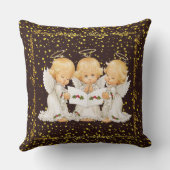 Lieve Kerstengelen Worpkussen Kussen (Achterkant)