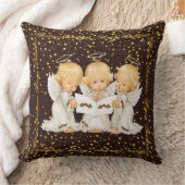 Lieve Kerstengelen Worpkussen Kussen (Deken)