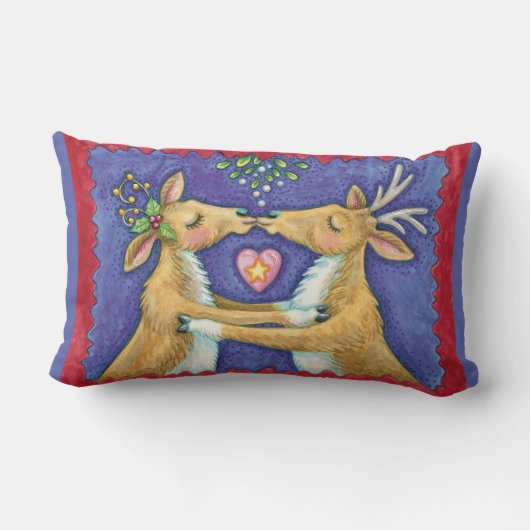 Lieve Kersthirten, Romantische Kus onder de Mistsl Kussen (Achterkant)