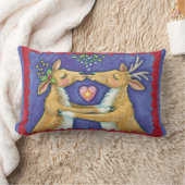 Lieve Kersthirten, Romantische Kus onder de Mistsl Kussen (Deken)