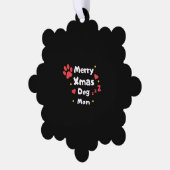 Lieve Kersthond Moeder Ornament Kaart (Links)