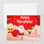 Lieve kerstkaart briefkaart (Voorkant / Achterkant)