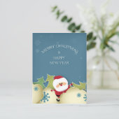 Lieve kerstkaart feestdagenkaart (Staand voorkant)