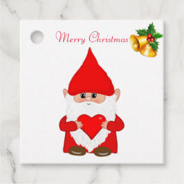 Lieve Kerstkabouter en Kerstbellen Bedankjes Labels