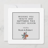 Lieve Kerstkabouter in gedempte kleuren Kerstkaart (Achterkant)