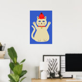 Lieve Kerstkat Poster (Thuiskantoor)