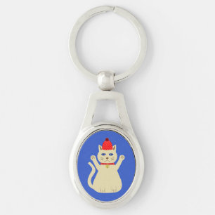 Lieve Kerstkat Sleutelhanger