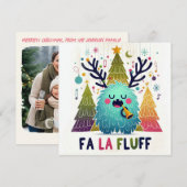 Lieve Kerstliederen Zanger "fa la pluizen" Feestdagenkaart (Voorkant / Achterkant)