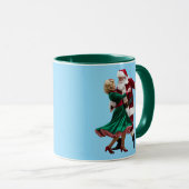 Lieve Kerstman aan het Dansen Mok (Voorkant rechts)