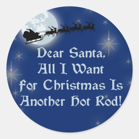 Lieve kerstman alles wat ik wil voor Kerstmis is e Ronde Sticker (Voorkant)