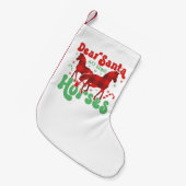 Lieve Kerstman Breng gewoon de Paarden Grappige Ke Kleine Kerstsok (Voorkant (Hangend))