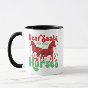 Lieve Kerstman Breng gewoon de Paarden Grappige Ke Mok