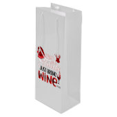 Lieve Kerstman, breng gewoon wijnstoppers mee Wijn Cadeautas (Voorkant Gekanteld)