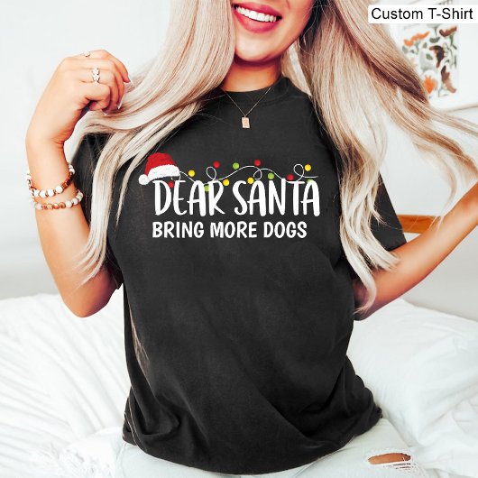 Lieve Kerstman Breng Meer Honden / Grappige Kerstm T-shirt