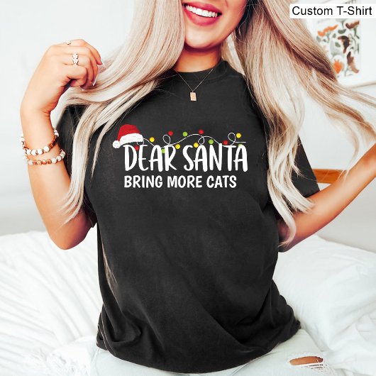 Lieve Kerstman Breng Meer Katten/Grappig Kerstmis  T-shirt