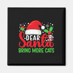 Lieve Kerstman Breng meer katten Grappig Matching Magneet