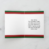 Lieve kerstman....brief van volwassen vrouw feestdagen kaart (Binnen)