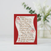 Lieve Kerstman, Briefkaart (Staand voorkant)