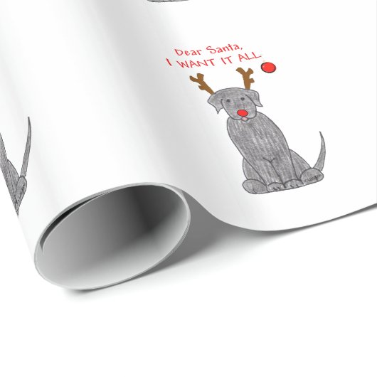Lieve Kerstman.... Cadeaupapier (Rol Hoek)
