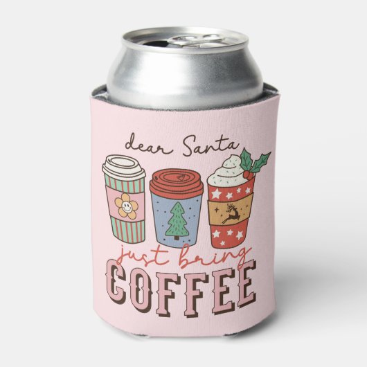 Lieve Kerstman | Christmas Coffee Latte Blikjeskoeler (Blikje Voorkant)