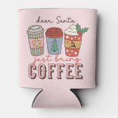 Lieve Kerstman | Christmas Coffee Latte Blikjeskoeler (Voorkant)